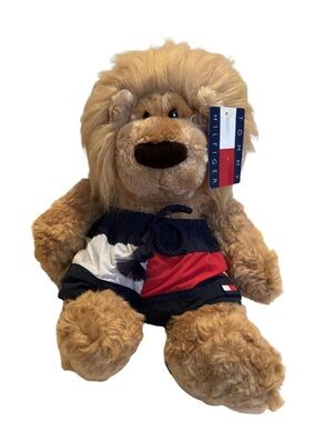 Vintage Y2K GUND x Tommy Hilfiger Lion Plush NWT 12” Stuffed Animal